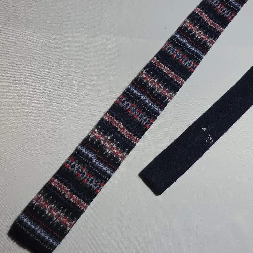 Men’s Knit Tie Square End 2